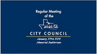 City Council Meeting Special Session 1-23-2018 Part 1