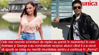 George Burcea și Andreea Antonescu, schimb dur de replici la „Ferma”