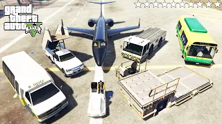 GTA 5 - Stealing AIRPORT VEHICLES with Franklin! (Real Life Cars #106)
