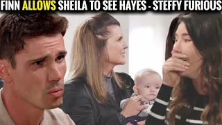 Finn allows Sheila to see Hayes - Steffy angrily demands a divorce CBS The Bold and the Beautiful