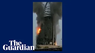 Skyscraper in Khartoum catches fires amid Sudan conflict