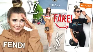 I WORE FAKE DESIGNER CLOTHING FOR A WEEK... *EMBARRASSING*