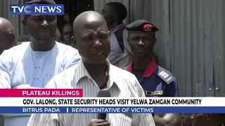 [WATCH] Governor Lalong, State Security Heads Visit Yelwa Zangam Community
