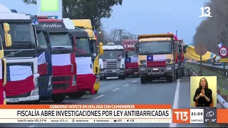 Fiscalía abre investigación contra camioneros en paro por Ley Antibarricadas