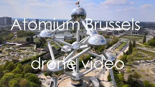 Atomium Brussels Brüssel Bruxelles drone video