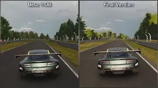 Gran Turismo Sport - Beta 1.08 vs Final Version - Aston Martin V12 Vantage GT3 at Brands Hatch