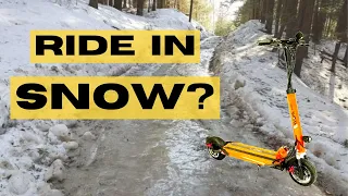 7 Best Winter Electric Scooters [Cut Through Ice, Snow, Mud, Cold Weather]