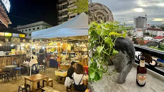 Vientiane, Laos- Nighttime walk around for nightlife