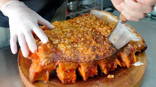 Crunchy! Crispy Roast Pork Belly, Vietnamese Sandwich / 越南烤乳豬, 越南法國麵包 - Taiwan Street Food