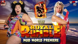 Bertha Faye VS. Alundra Blayze ⭐WORLD MOD PREMIERE⭐ | WWF | 2K19 Gameplay