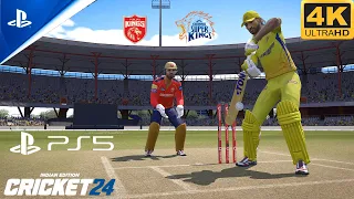 Cricket24 (PS5) Gameplay : IPL 2024 Chennai Super Kings VS Punjab Kings || Ar Games League