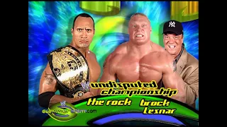 Story of The Rock vs. Brock Lesnar | SummerSlam 2002