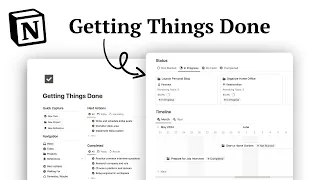 The Ultimate GTD Setup in Notion (Template Tour)