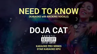 Doja Cat - Need To Know ( KARAOKE with BACKING VOCALS )