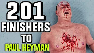 201 Finishers To Paul Heyman! ( WWE 2K )