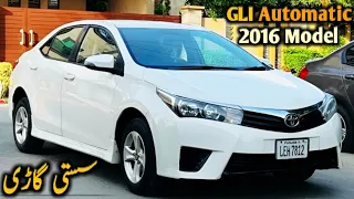 Ep# 424. Toyota Corolla GLI Automatic 2016 Model Low Budget Car for Urgent Sale | Pak Handles