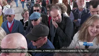 PONTE VECCHIO, NIENTE FESTA GIALLOROSSA... E TORNA LA VIGNETTA SULLA SINDACA | 11/04/2024