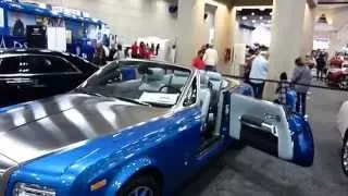 This blue Rolls Royce was one-of-a-kind at the show
