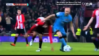 Iniesta controlled the ball vs Athletic Bilbao 21/1/2016