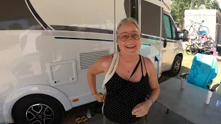 Let's go autocamper. Vi sejler fra Livono til Bastia på Corsica, og kører til Merendella camping.