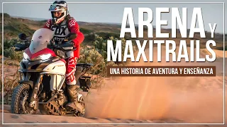 CÓMO MANEJAR MOTO MAXITRAIL EN ARENA - PUNTA GALLINAS LA GUAJIRA COLOMBIA #Arenaenmoto #Ridingonsand