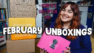 February Book Unboxing! Illumicrate, Fairyloot, Locked Library & Special Editions! 2023