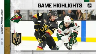 Wild @ Golden Knights 11/11/21 | NHL Highlights