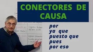 Conectores de causa en español