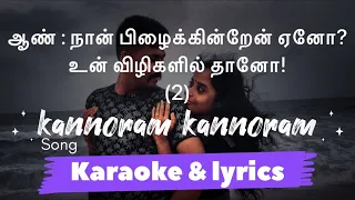 kanooran kanooram song karaoke with lyrics|Naam 02|Tharan&Linta