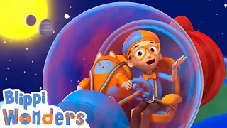 Blippi Wonders - Blippi Explores Planets! | Educational Cartoons for Kids | Blippi Animated Series