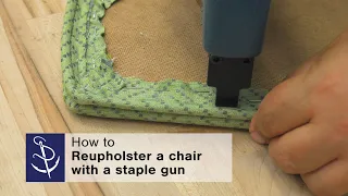 Reupholstering a Chair with a Staple Gun