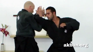 Ninjutsu intermediate techniques for blue belt - Yossi Sheriff for AKBAN