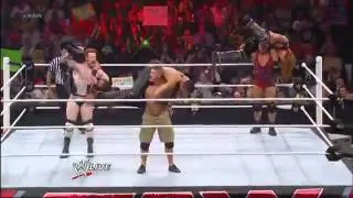 John Cena, Ryback & Sheamus Triple Finisher to 3MB - WWE Raw 2/11/13