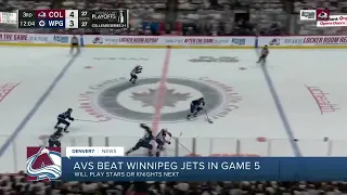 Rantanen scores twice to lead Avs past Jets 6-3 and into 2nd round of playoffs