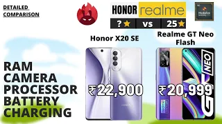 Honor X20 SE vs Realme GT Neo Flash | Which one is better?