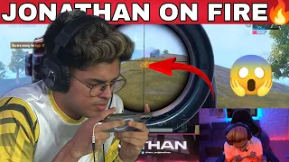 JONATHAN GAMING HACKER LIKE SPRAY 1V4 CLUTCH EVERYONE SHOCKED😲!HACKER OR WOTT😱#jonathangaming#shorts