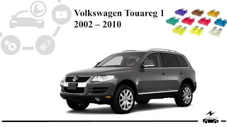 Fuse box diagram Volkswagen Touareg 1G and relay with assignment and location