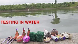 Testing Diwali Crackers in Water | Crackers Testing 2020 | Crackers Experiment in Hindi by WHYNOT