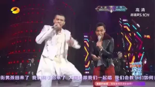 151231 Kris Wu & William Chan - Changing segment, Dance Battle +《Everybody》at Hunan TV Countdown