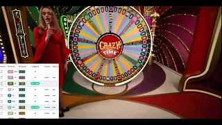 CRAZY TIME wheel did not stop spinning!!!