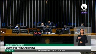 Plenário - Breves Comunicados - Discursos Parlamentares - 09/06/2021