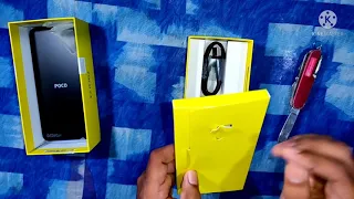 POCO C3 unboxing and review....3GB RAM & 32GB ROM..... Arctic Blue color....