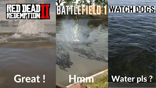 Water Physics in 10 Different Games