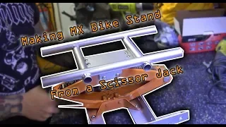 Making MX Bike Stand From a Scissor Jack