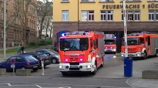 [Live-Alarm während Einrücken von Ausbildung] Löschzug + KEF-T | BF Stuttgart FW 1