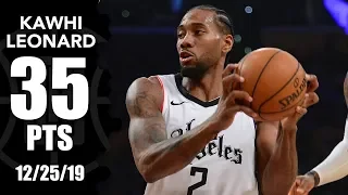 Kawhi Leonard sets Clippers record with 35 points vs. Lakers on Christmas | 2019-20 NBA Highlights