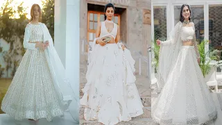 2022 Latest White Lehenga Designs||Party Wear Simple White Lehenga  Ideas For Girls