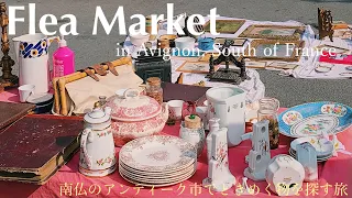 Flea Market in South of France / Vintage & Antique / Villeneuve-lès-Avignon / Lunch /Shopping / 2021