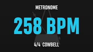258 BPM 4/4 - Best Metronome (Cowbell)