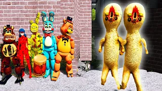 How Freddy and  Animatronics found SCP 173 Five Nights At Freddy's GTA 5 FNAF Multi Pulti